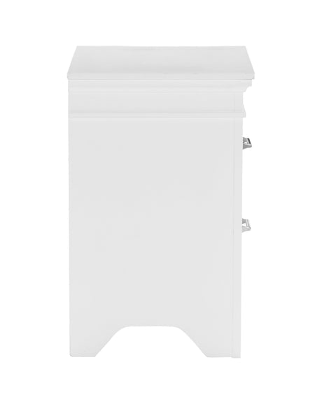 Blaire Farm White Nightstand by Homelegance at Eve Furniture