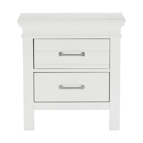 Blaire Farm White Nightstand by Homelegance at Eve Furniture