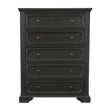 Bolingbrook Wire-Brushed Charcoal Chest by Homelegance at Eve Furniture