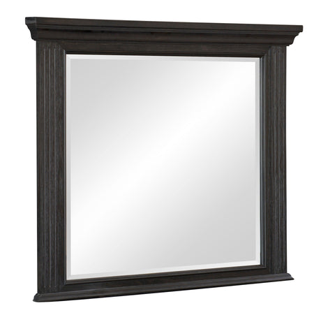 Bolingbrook Wire-Brushed Charcoal Mirror (Mirror Only) by Homelegance at Eve Furniture
