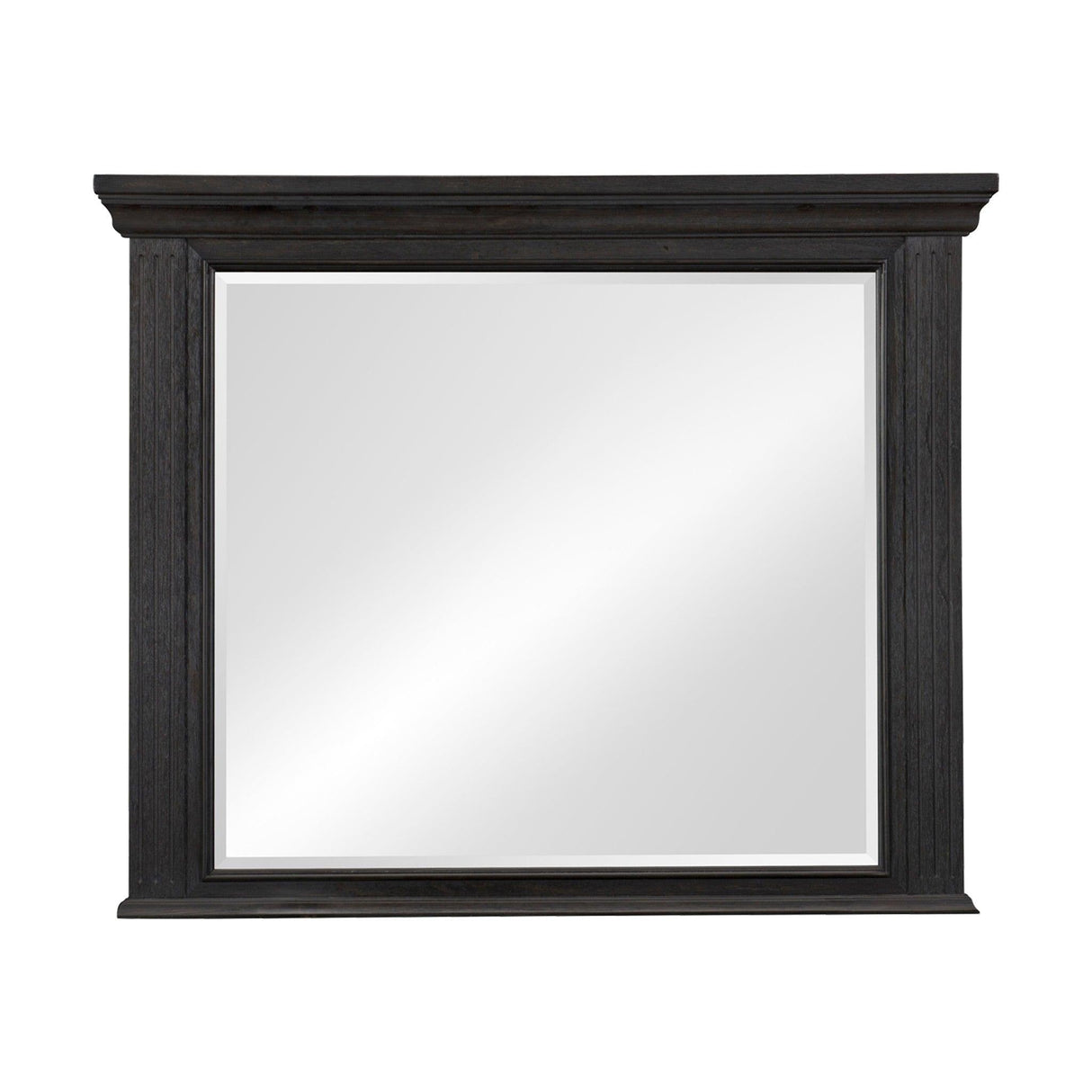 Bolingbrook Wire-Brushed Charcoal Mirror (Mirror Only) by Homelegance at Eve Furniture