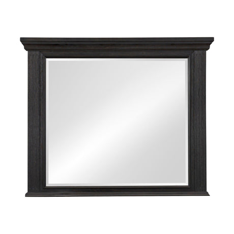 Bolingbrook Wire-Brushed Charcoal Mirror (Mirror Only) by Homelegance at Eve Furniture