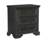 Bolingbrook Wire-Brushed Charcoal Nightstand by Homelegance at Eve Furniture