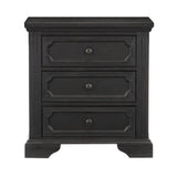 Bolingbrook Wire-Brushed Charcoal Nightstand by Homelegance at Eve Furniture