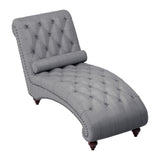 Bonne Gray Chaise by Homelegance at Eve Furniture