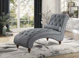 Bonne Gray Chaise by Homelegance at Eve Furniture