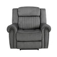 Brennen Charcoal Power Reclining Chair by Homelegance at Eve Furniture
