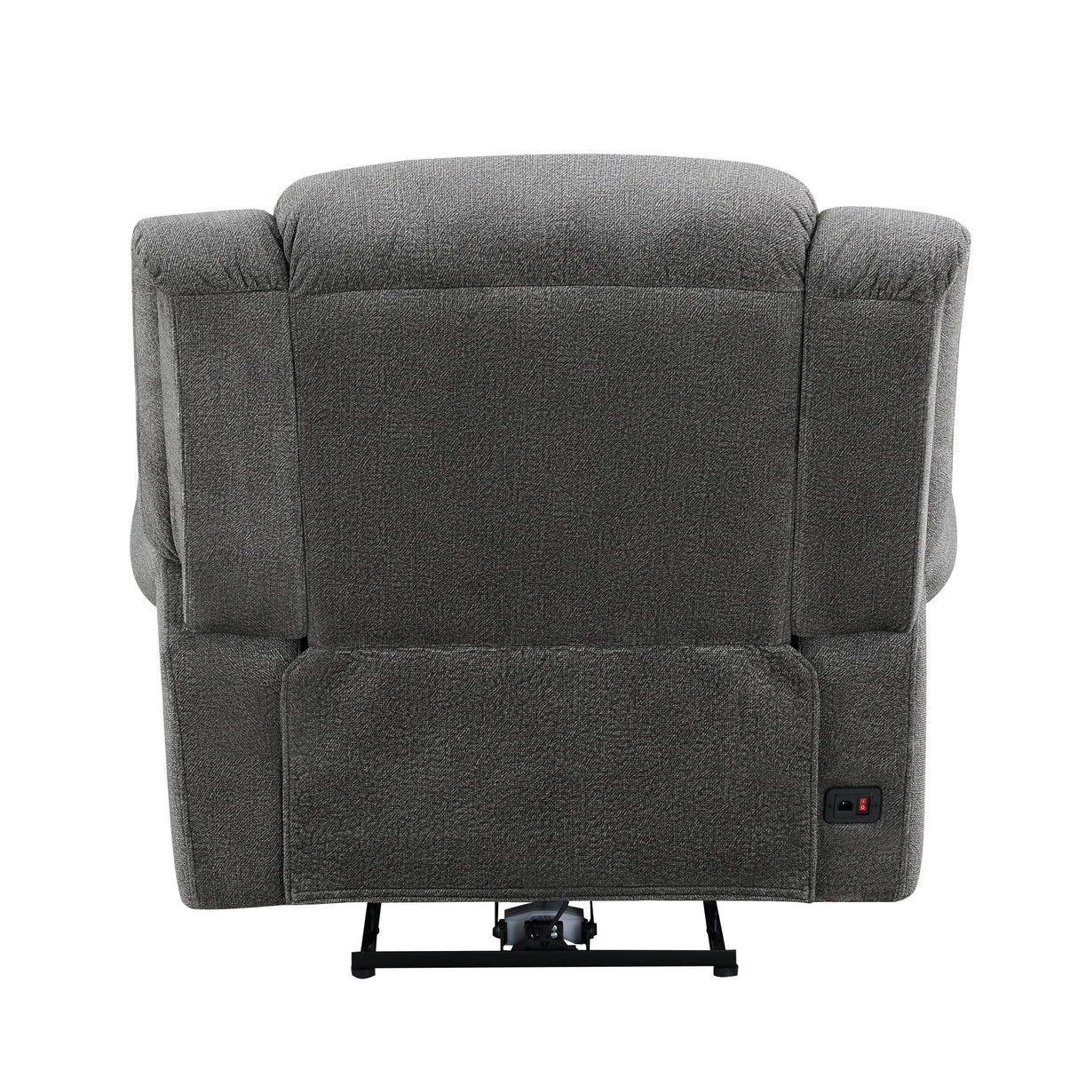 Brennen Charcoal Power Reclining Chair by Homelegance at Eve Furniture