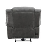 Brennen Charcoal Power Reclining Chair by Homelegance at Eve Furniture