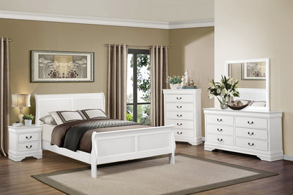 Mayville White Sleigh Bedroom Set