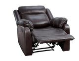 Yerba Brown Microfiber Lay Flat Reclining Chair