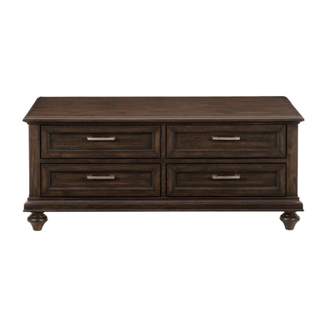 Cardano Driftwood Charcoal Cocktail Table by Homelegance at Eve Furniture