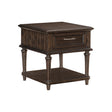 Cardano Driftwood Charcoal End Table by Homelegance at Eve Furniture
