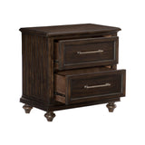 Cardano Driftwood Charcoal Nightstand by Homelegance at Eve Furniture