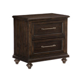 Cardano Driftwood Charcoal Nightstand by Homelegance at Eve Furniture
