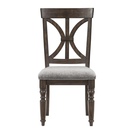 Cardano Driftwood Charcoal Side Chair, Set of 2 by Homelegance at Eve Furniture