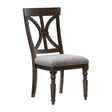Cardano Driftwood Charcoal Side Chair, Set of 2 by Homelegance at Eve Furniture