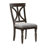 Cardano Driftwood Charcoal Side Chair, Set of 2 by Homelegance at Eve Furniture