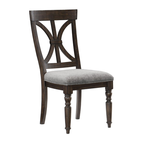 Cardano Driftwood Charcoal Side Chair, Set of 2 by Homelegance at Eve Furniture