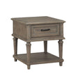 Cardano Driftwood Light Brown Wood End Table by Homelegance at Eve Furniture