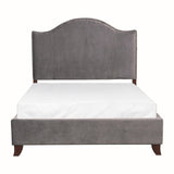 Carlow Gray Camelback Queen Bed by Homelegance at Eve Furniture