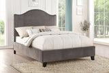 Carlow Gray Camelback Queen Bed by Homelegance at Eve Furniture