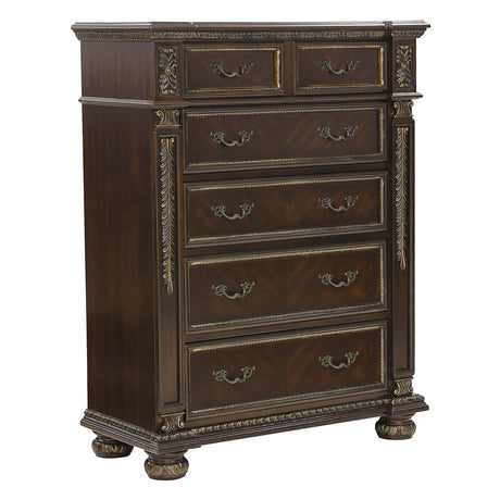 Catalonia Cherry Chest by Homelegance at Eve Furniture