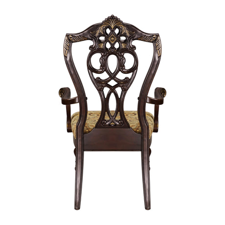 Catalonia Cherry Dining Arm Chair, Set of 2 by Homelegance at Eve Furniture