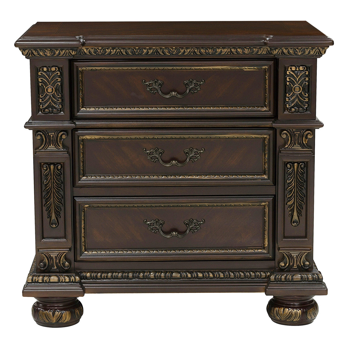 Catalonia Cherry Nightstand by Homelegance at Eve Furniture