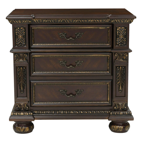 Catalonia Cherry Nightstand by Homelegance at Eve Furniture