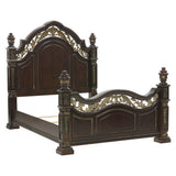 Catalonia Cherry Queen Poster Bed by Homelegance at Eve Furniture