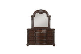 Cavalier Dark Cherry Dresser by Homelegance at Eve Furniture