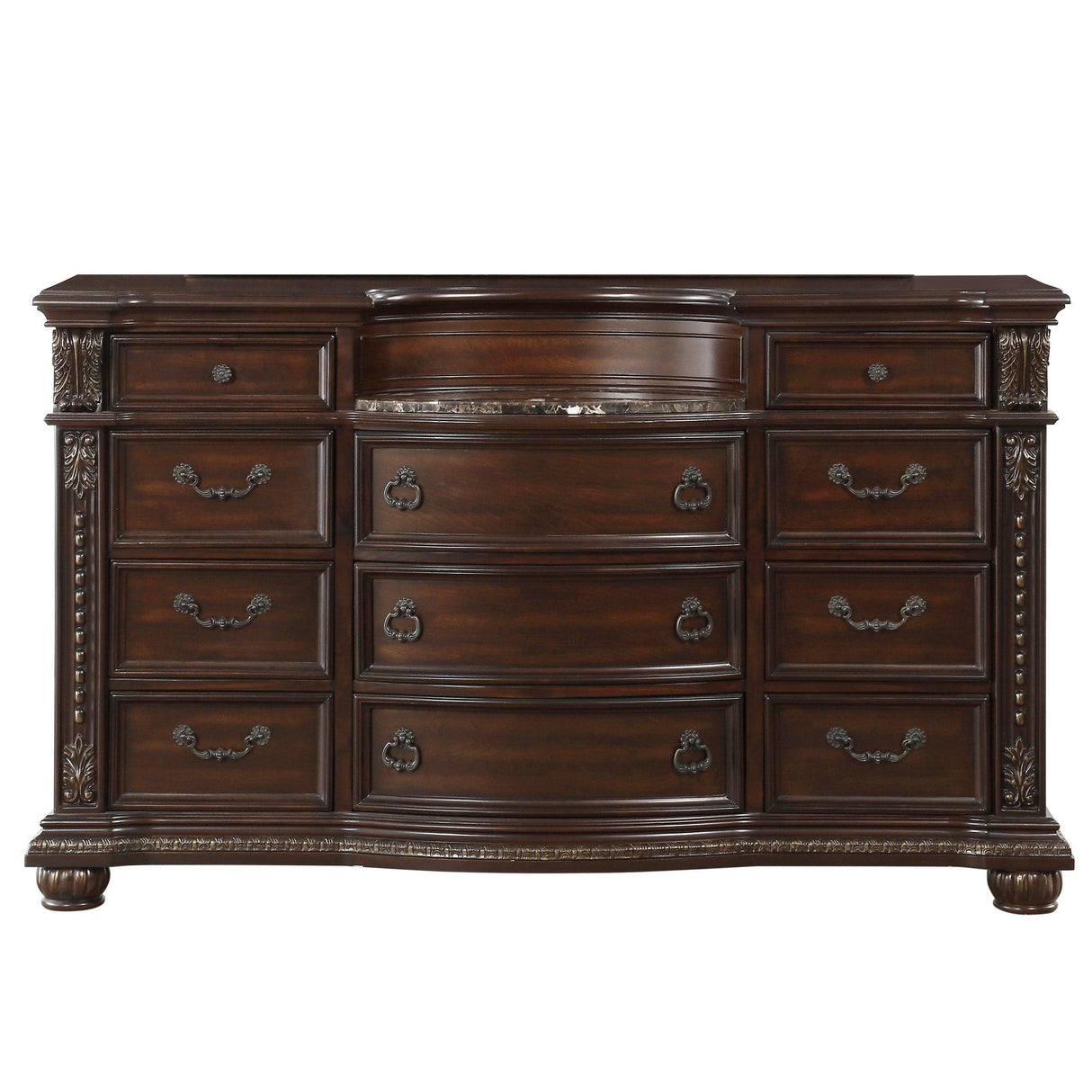 Cavalier Dark Cherry Dresser by Homelegance at Eve Furniture