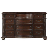 Cavalier Dark Cherry Dresser by Homelegance at Eve Furniture