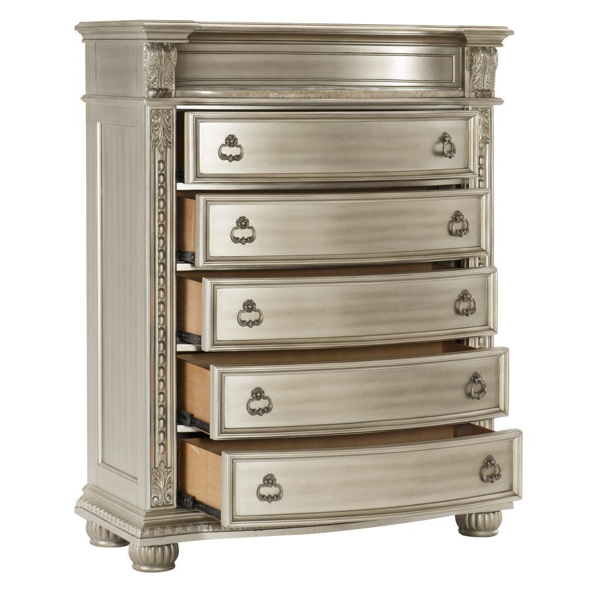 Cavalier Silver Chest by Homelegance at Eve Furniture