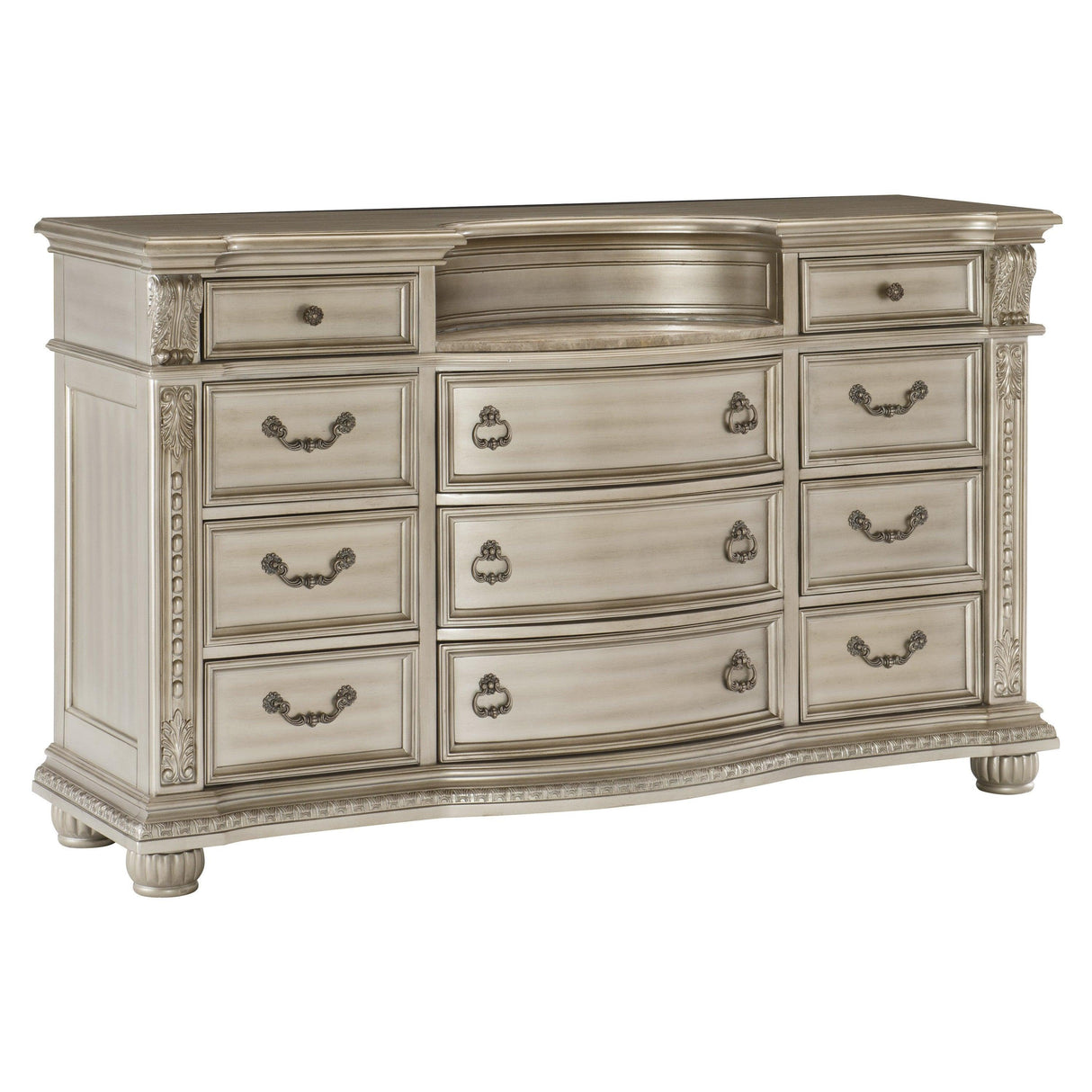 Cavalier Silver Dresser by Homelegance at Eve Furniture