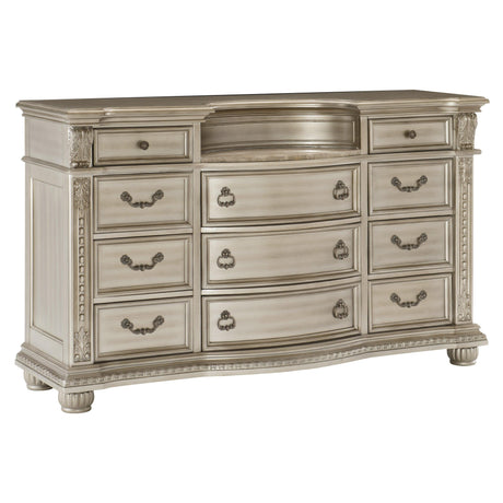 Cavalier Silver Dresser by Homelegance at Eve Furniture
