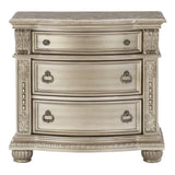 Cavalier Silver Nightstand by Homelegance at Eve Furniture