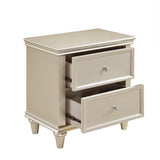 Celandine Silver Nightstand by Homelegance at Eve Furniture