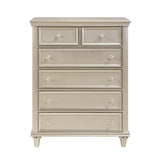 Celandine Silver Upholstered Panel Youth Bedroom Set by Homelegance at Eve Furniture