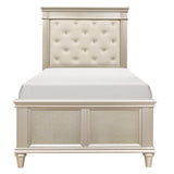 Celandine Silver Upholstered Panel Youth Bedroom Set by Homelegance at Eve Furniture