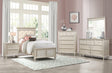 Celandine Silver Upholstered Panel Youth Bedroom Set by Homelegance at Eve Furniture