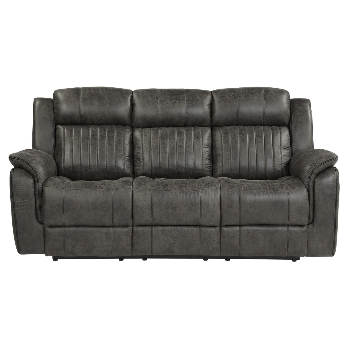 Centeroak Brownish Gray Double Reclining Sofa by Homelegance at Eve Furniture