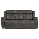 Centeroak Brownish Gray Double Reclining Sofa by Homelegance at Eve Furniture
