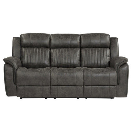 Centeroak Brownish Gray Double Reclining Sofa by Homelegance at Eve Furniture