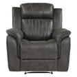 Centeroak Brownish Gray Reclining Chair by Homelegance at Eve Furniture
