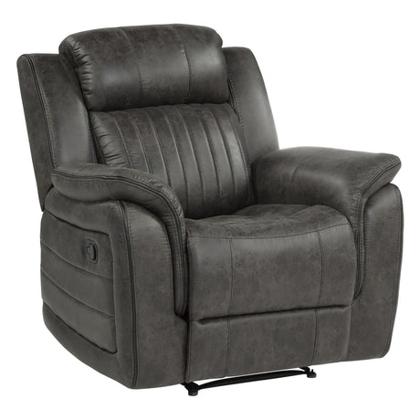 Centeroak Brownish Gray Reclining Chair by Homelegance at Eve Furniture