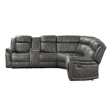 Centeroak Brownish Gray Reclining Sectional by Homelegance at Eve Furniture