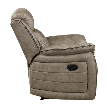 Centeroak Sandy Brown Reclining Chair by Homelegance at Eve Furniture