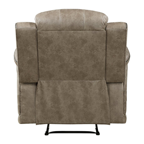 Centeroak Sandy Brown Reclining Chair by Homelegance at Eve Furniture